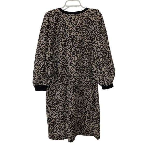 The GET long sleeve Black and Tan Sweatshirt Dress size XL - Picture 6 of 8